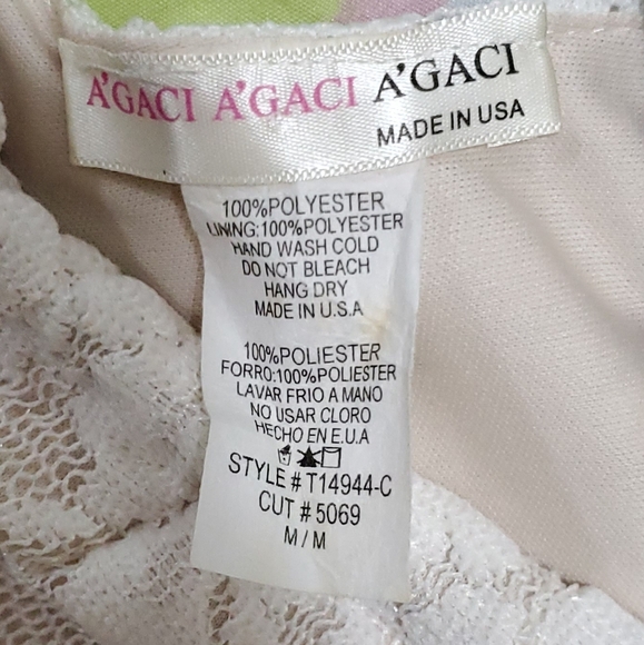 Lace overlay halter-style top by A'gaci in size M - Picture 8 of 8